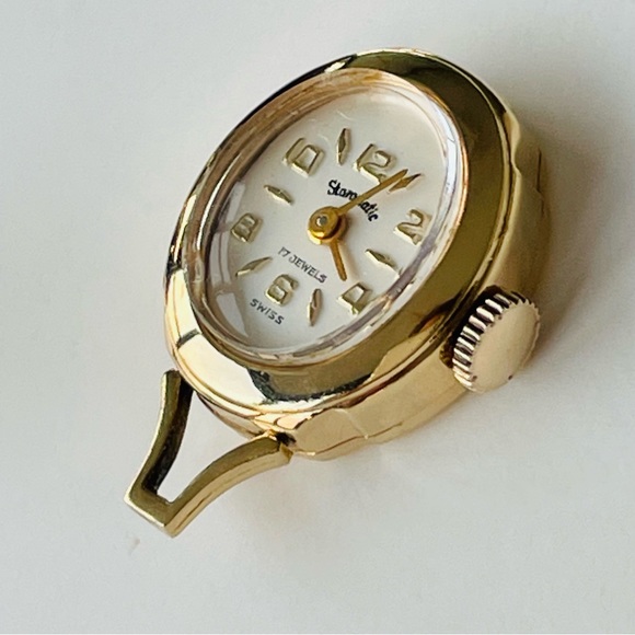 Staromatic Swiss Golden Watch Pendant with 17 Jewels - Picture 6 of 16